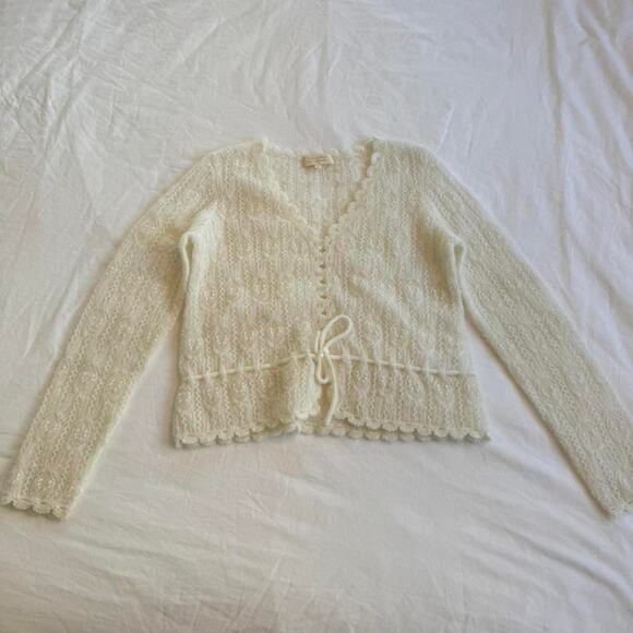 Sezane beautiful cream and white cardigan - Picture 1 of 6